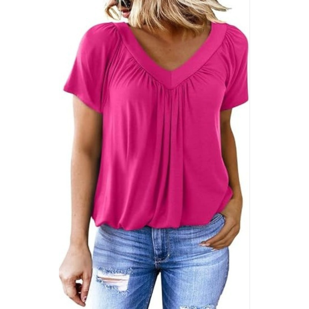 AMARA - Dames Casual V-hals Top