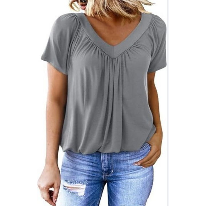 AMARA - Dames Casual V-hals Top