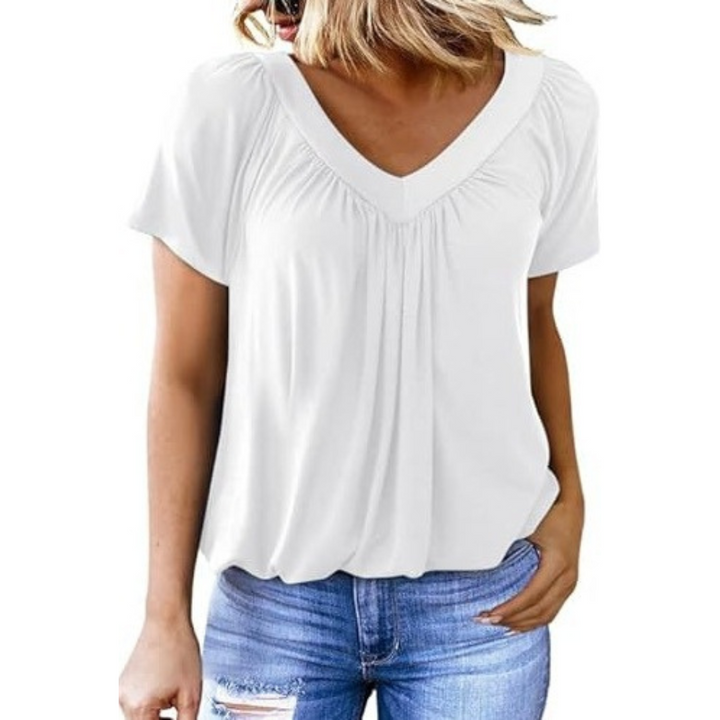 AMARA - Dames Casual V-hals Top