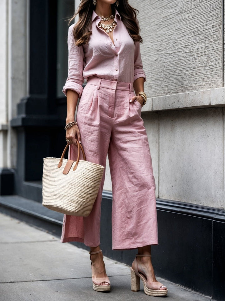 Holly - Casual Chic Look Roze