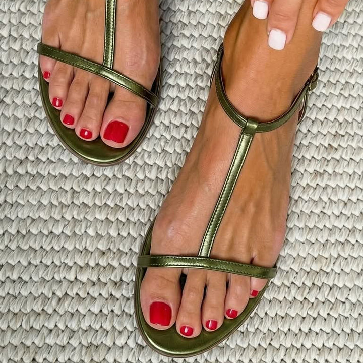 Aednat - Gouden Lente Sandalen