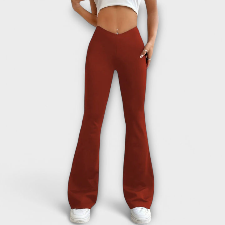 Chloe - Relaxed Broek met Flared Pijp