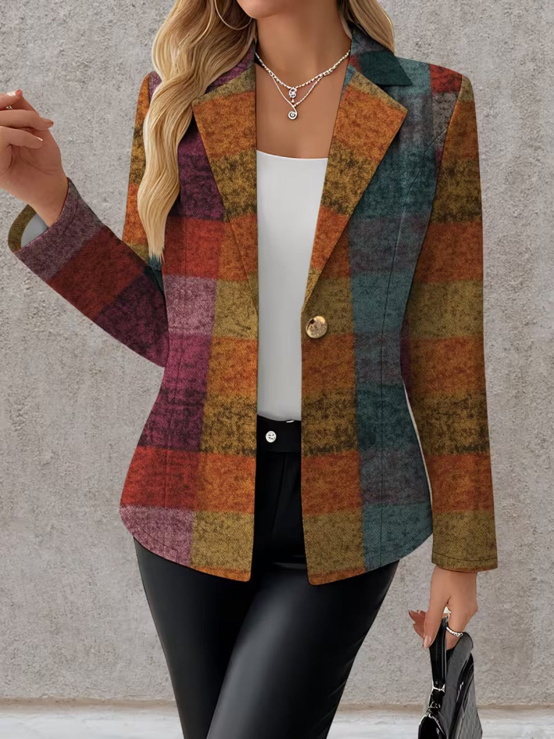 Emily | Dames Herfst Geruite Blazer