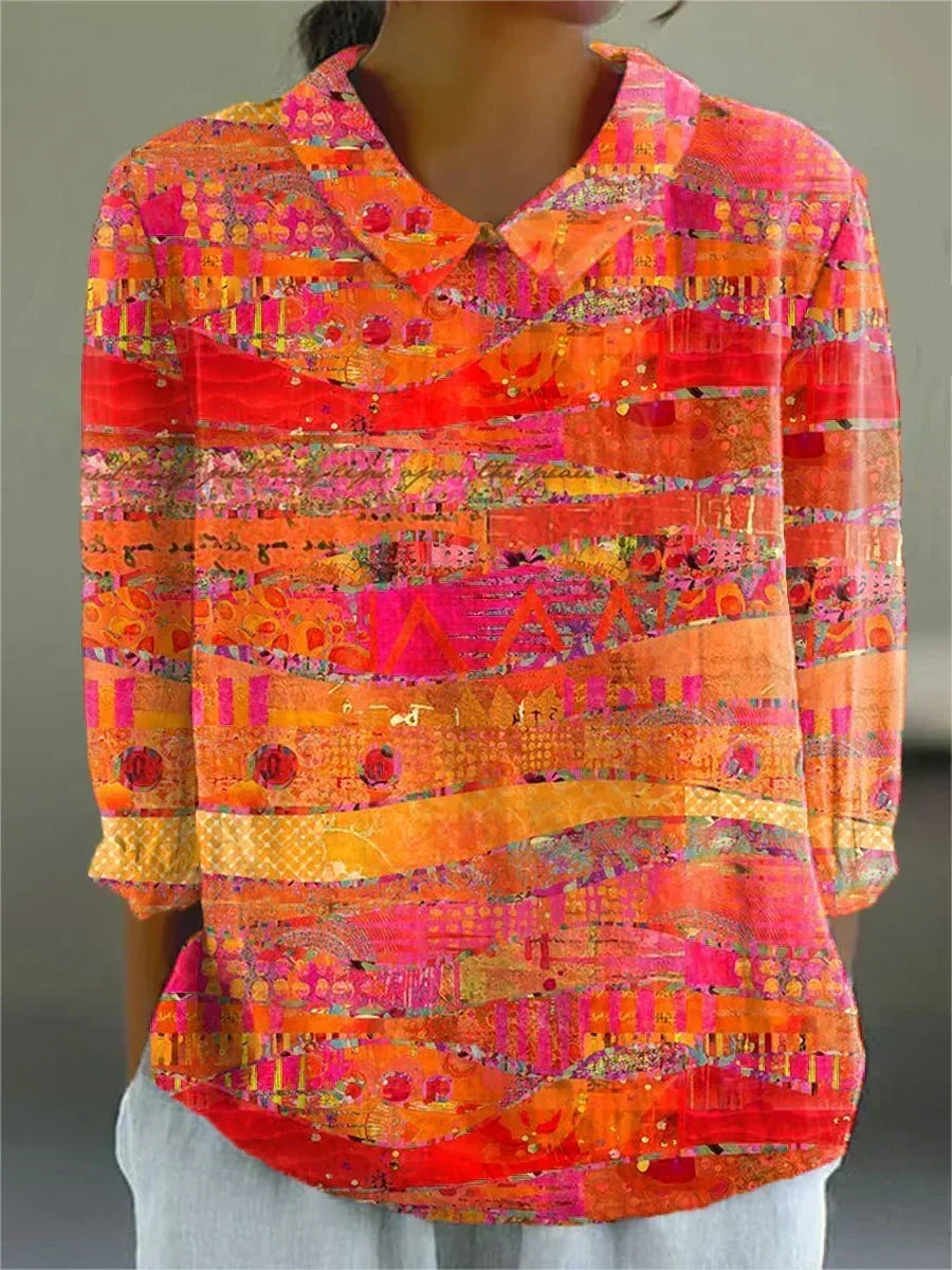 Maeve - Levendige Mozaïek Blouse