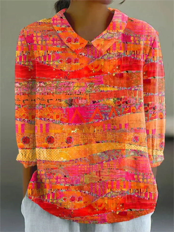 Maeve - Levendige Mozaïek Blouse