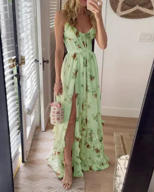 Keira - Midi-jurk met Bloemenpatroon