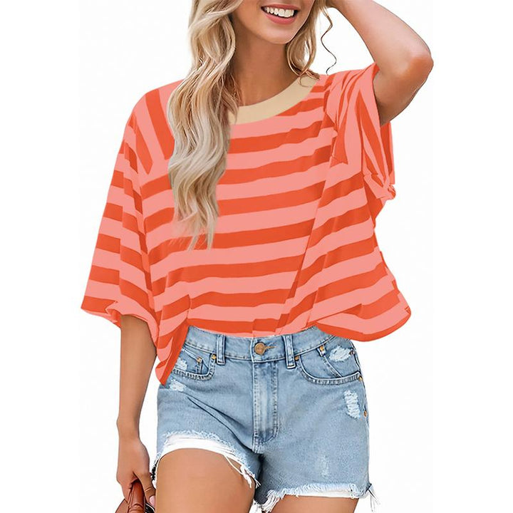 ROSALIE - Trendy Loose Fit Zomer Crewneck Top
