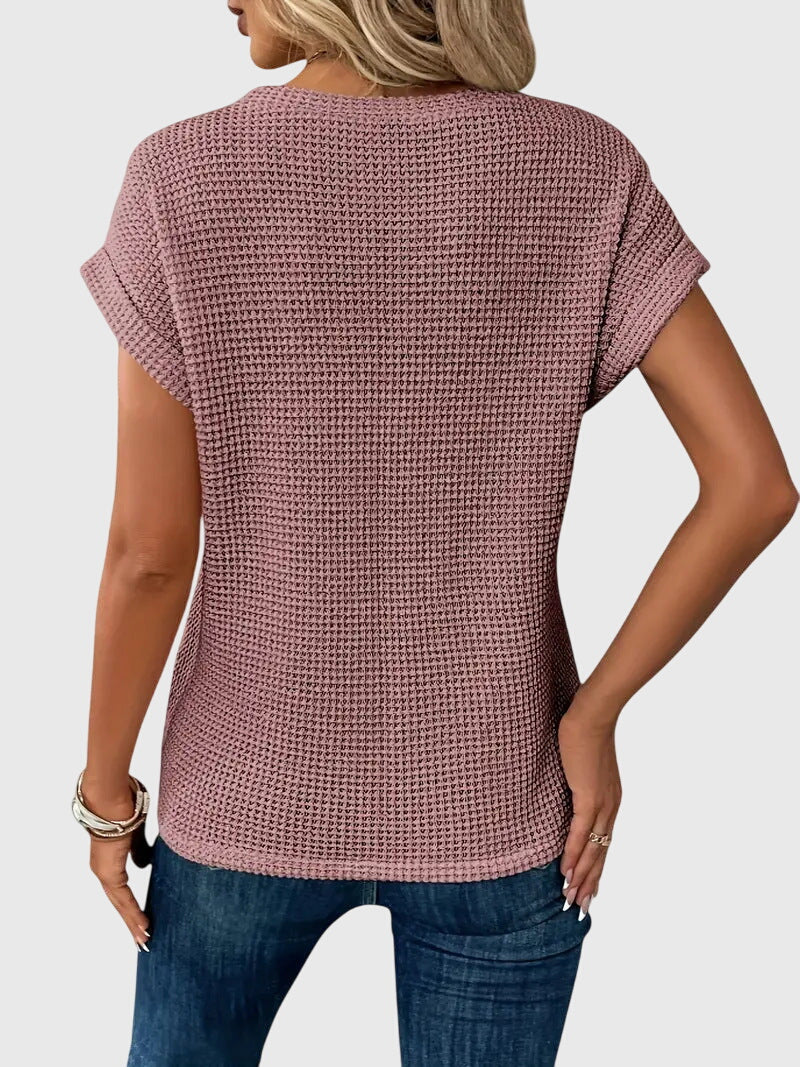 Grace - Elegante Blouse met Ronde Hals