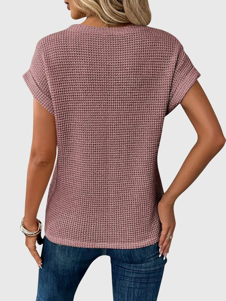 Grace - Elegante Blouse met Ronde Hals