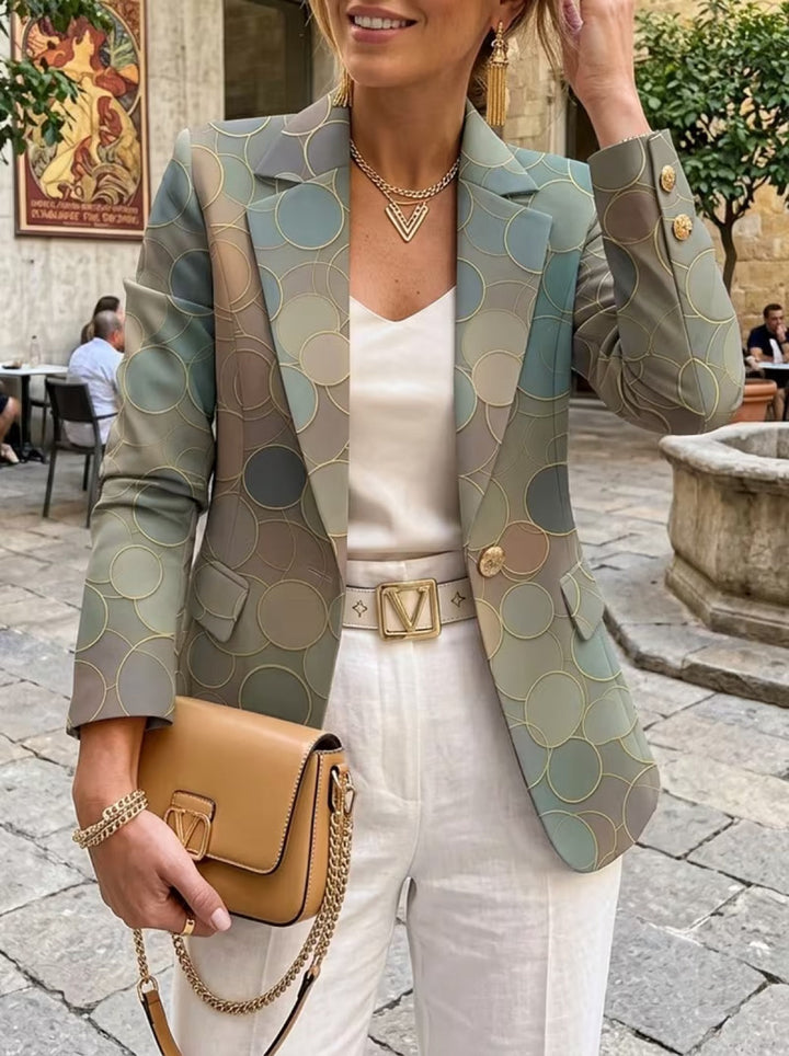 Chloe | Dames Multicolor Pois Blazer