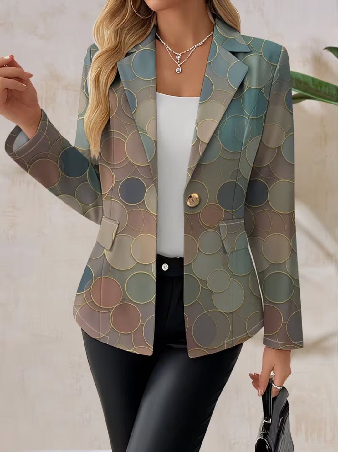 Chloe | Dames Multicolor Pois Blazer