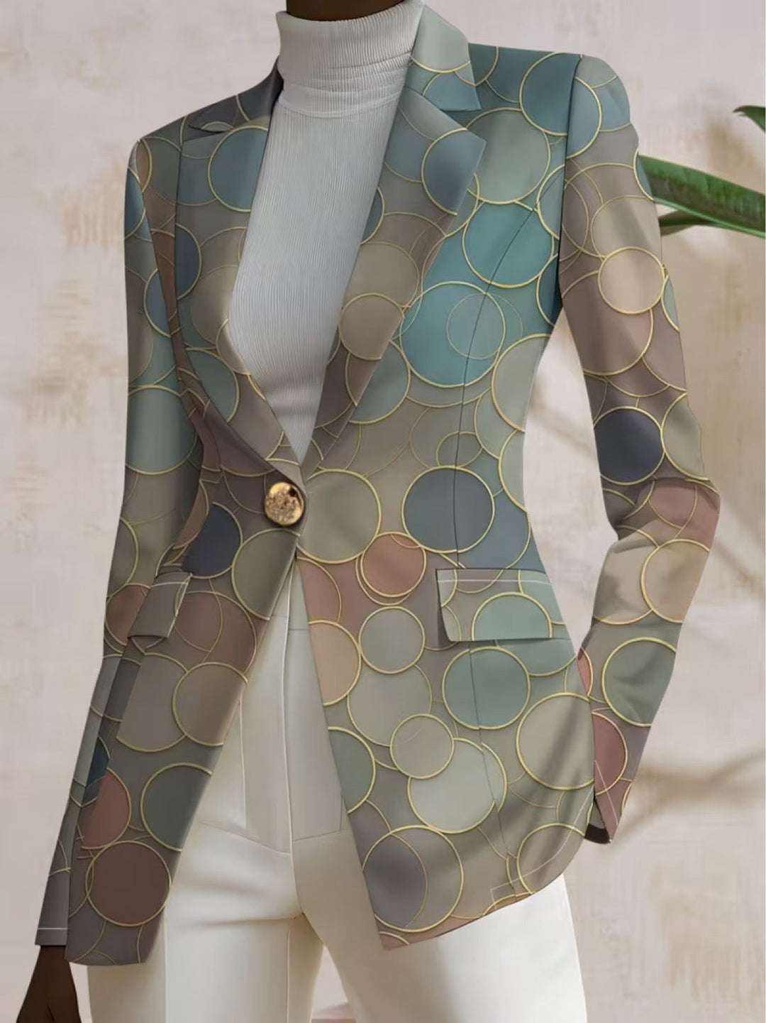Chloe | Dames Multicolor Pois Blazer