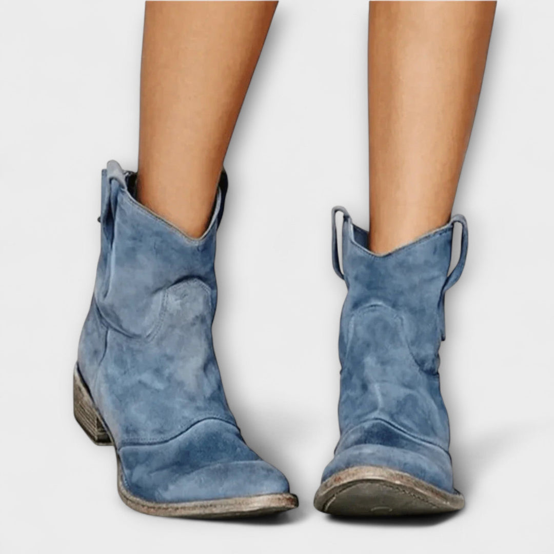 Margaret - Orthopedische Suède Boots in Savannah Stijl