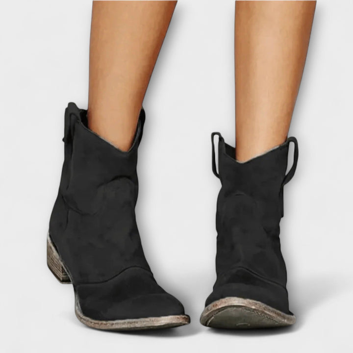 Margaret - Orthopedische Suède Boots in Savannah Stijl