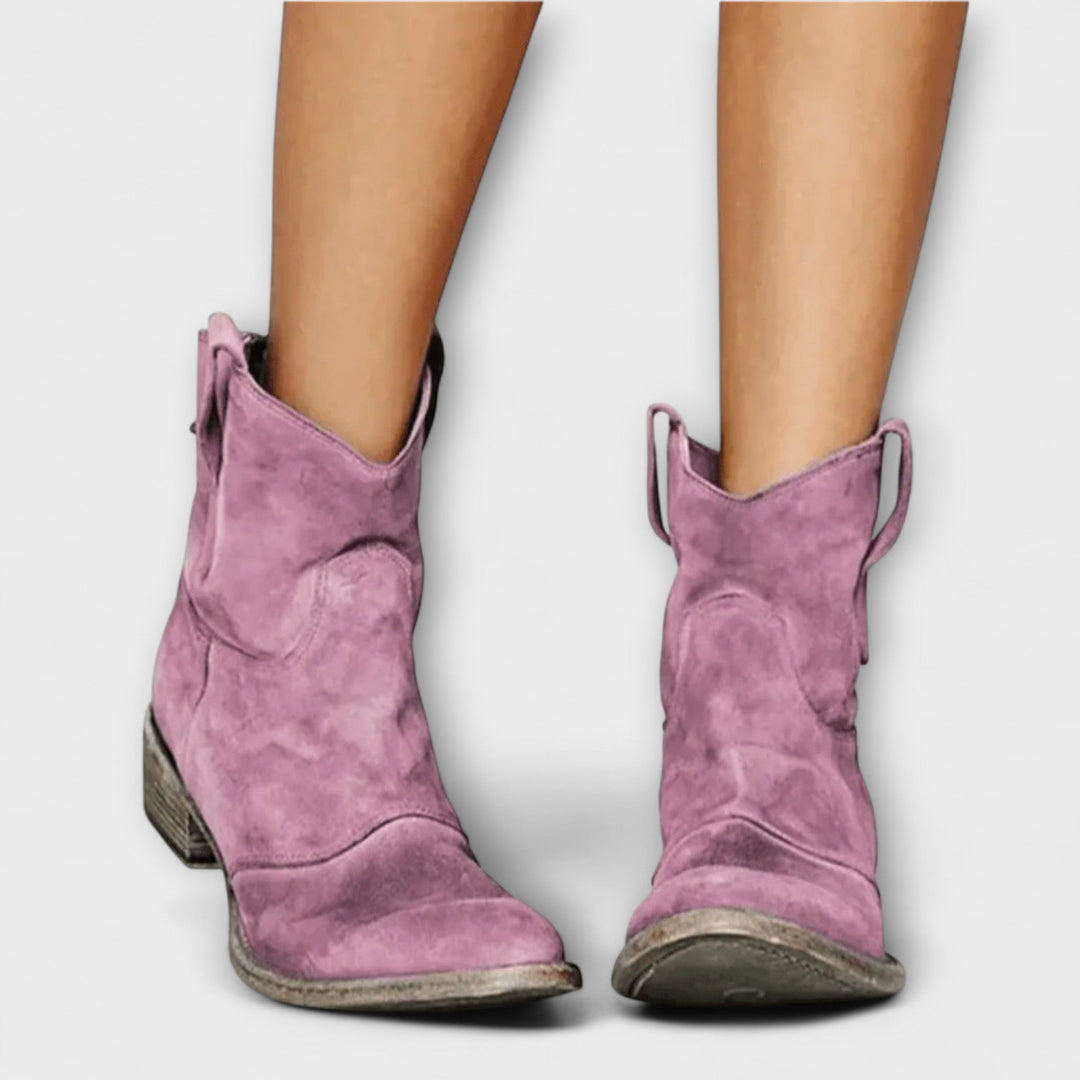 Margaret - Orthopedische Suède Boots in Savannah Stijl