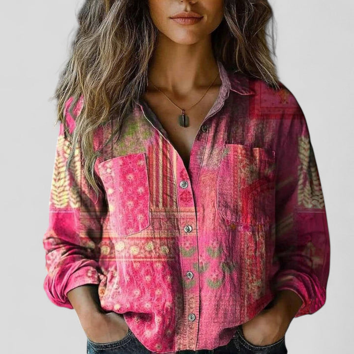 Brenda - Comfortabele Blouse Shirt