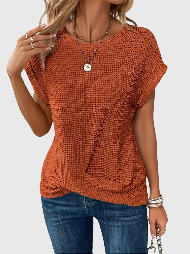 Grace - Elegante Blouse met Ronde Hals