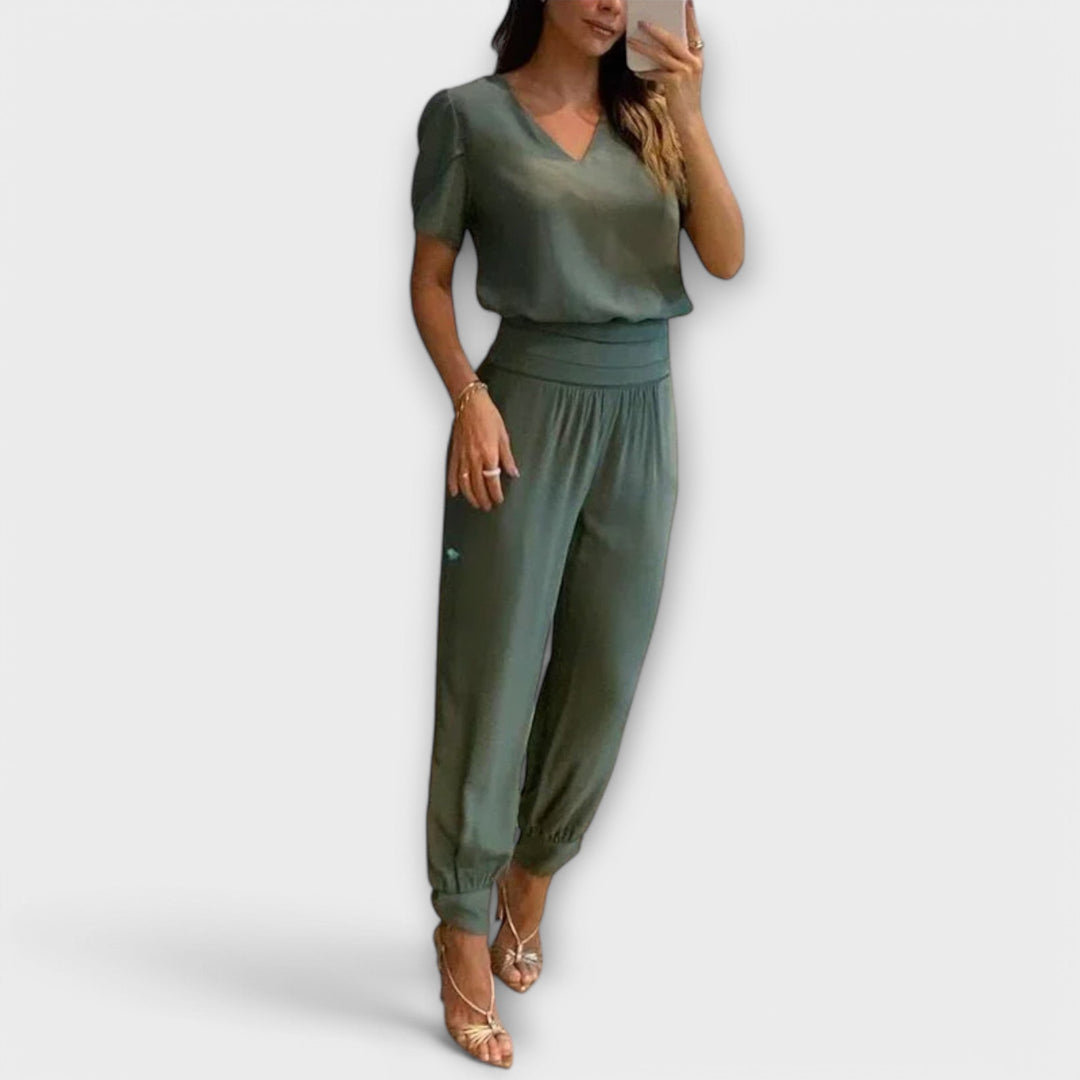 Quinn - Elegante set van top en broek