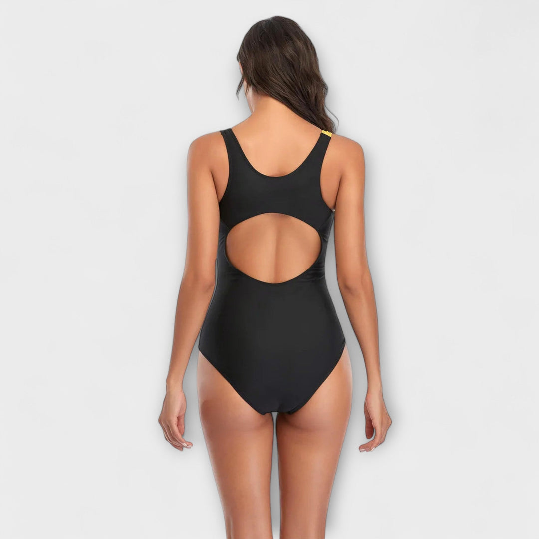 Chloe - Sportieve Eénstuk Zwemoutfit met Ruguitsnijding
