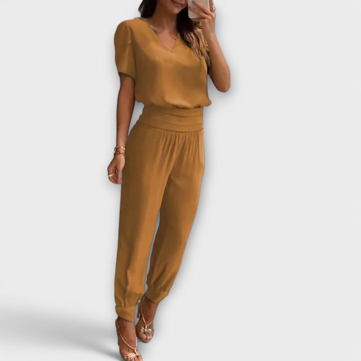 Quinn - Elegante set van top en broek