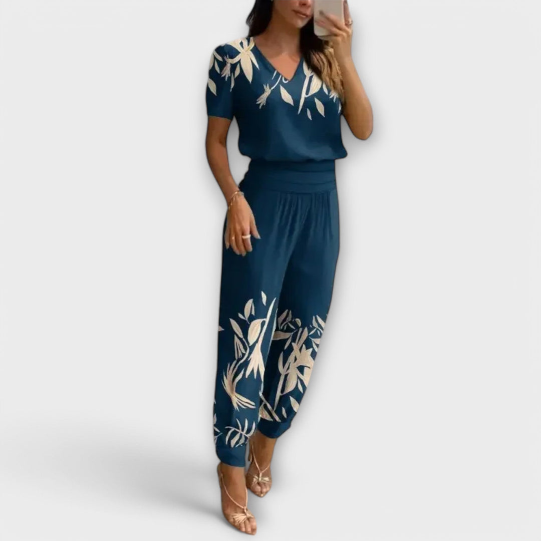 Quinn - Elegante set van top en broek