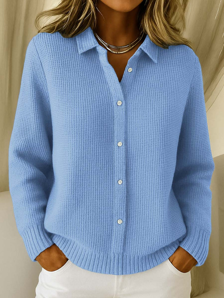 Aine | Gestructureerde Cardigan met Knopen