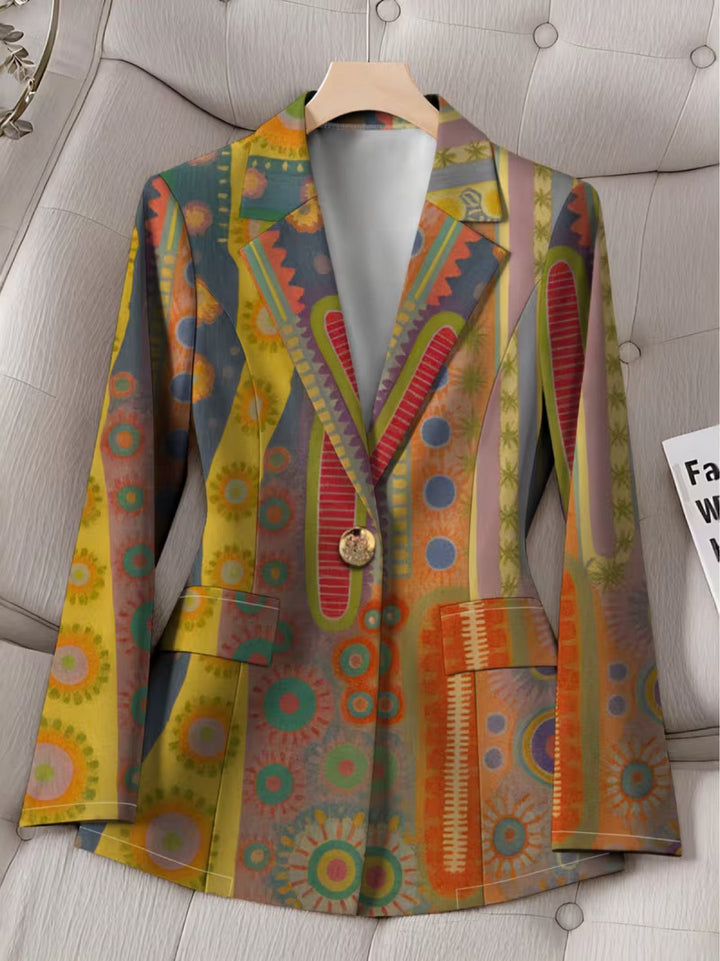 Charlotte | Dames Blazer met Medaillonprint
