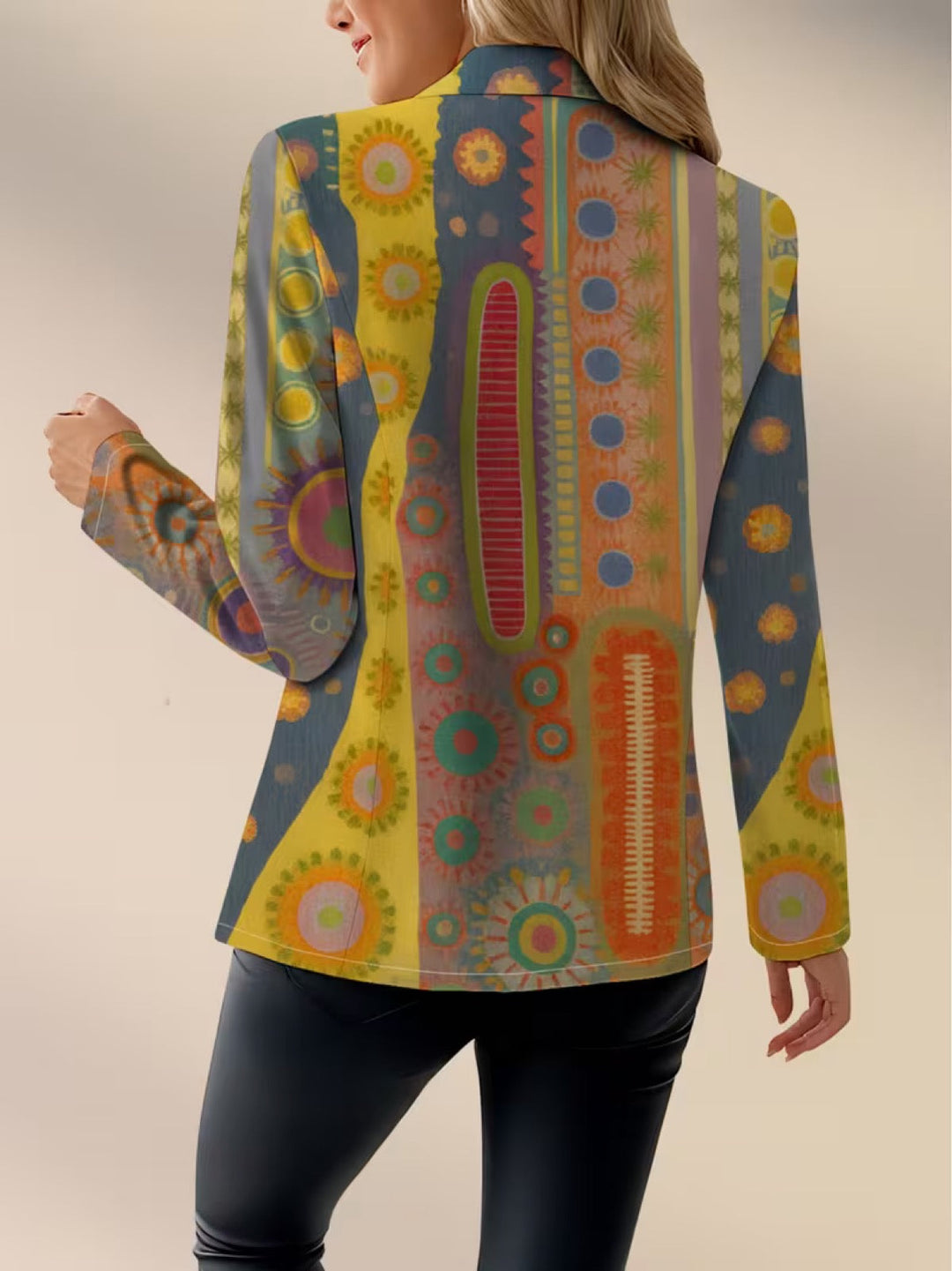 Charlotte | Dames Blazer met Medaillonprint