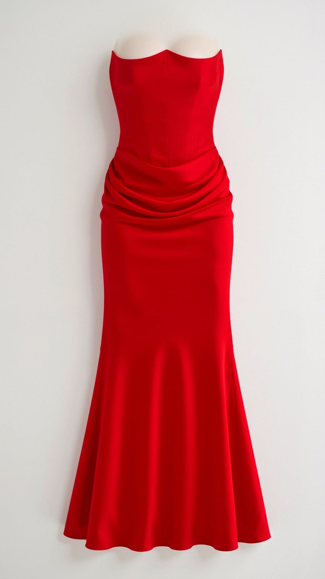 Emily - Lange jurk met corsage