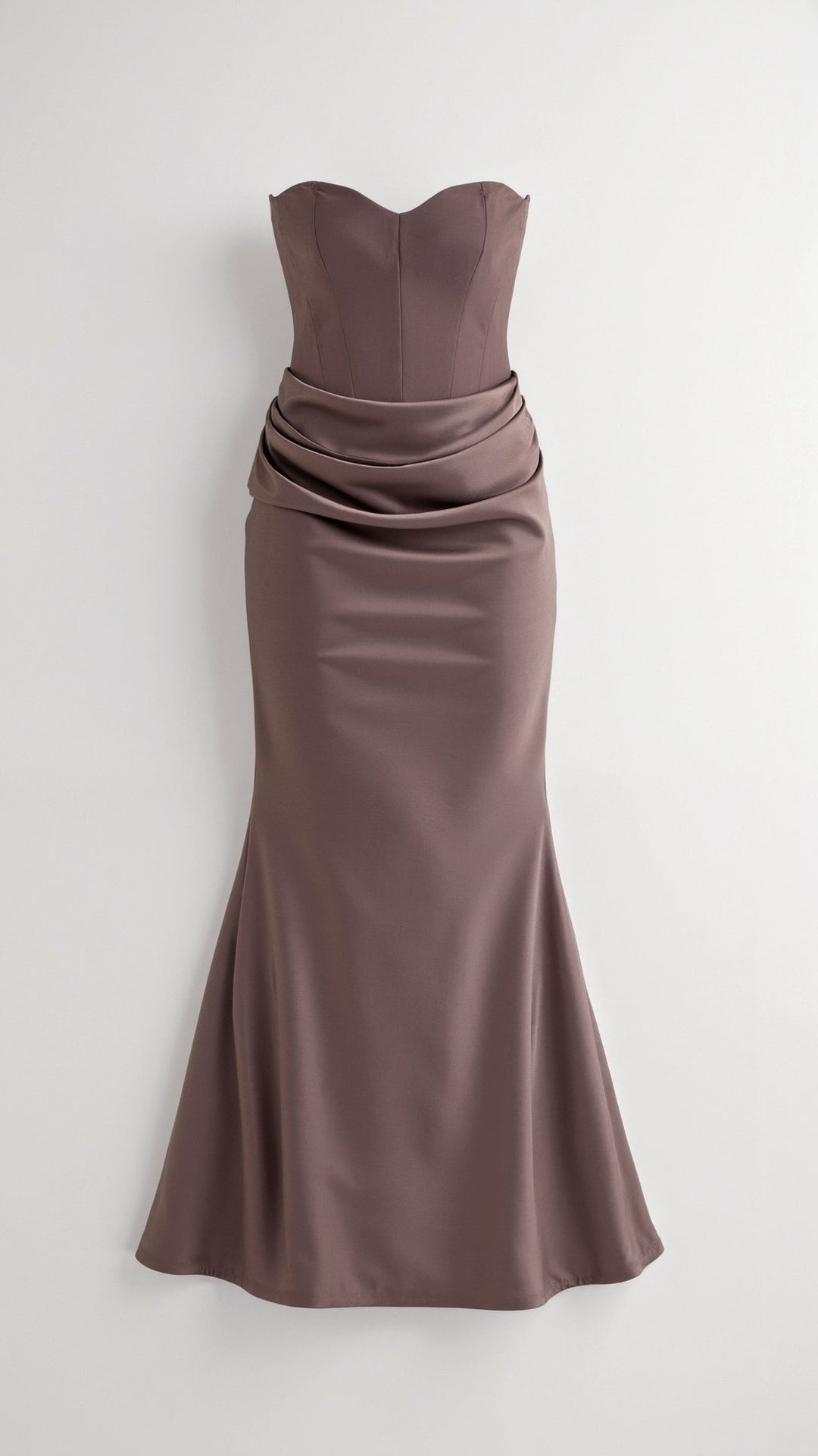 Emily - Lange jurk met corsage