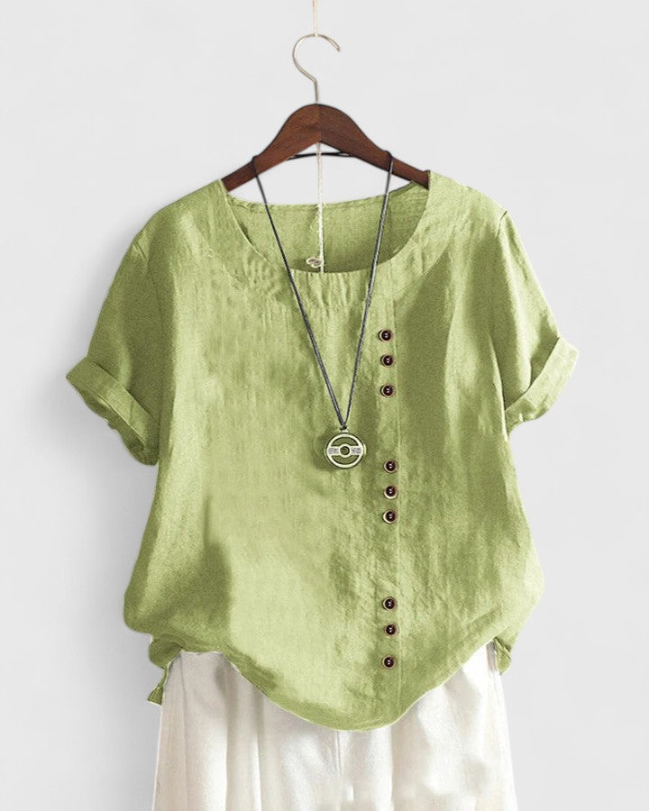 Brooke - Comfortabele Korte Mouwen Blouse