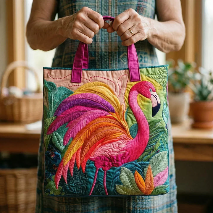 Handgemaakte Melodie - Regenboog Flamingo
