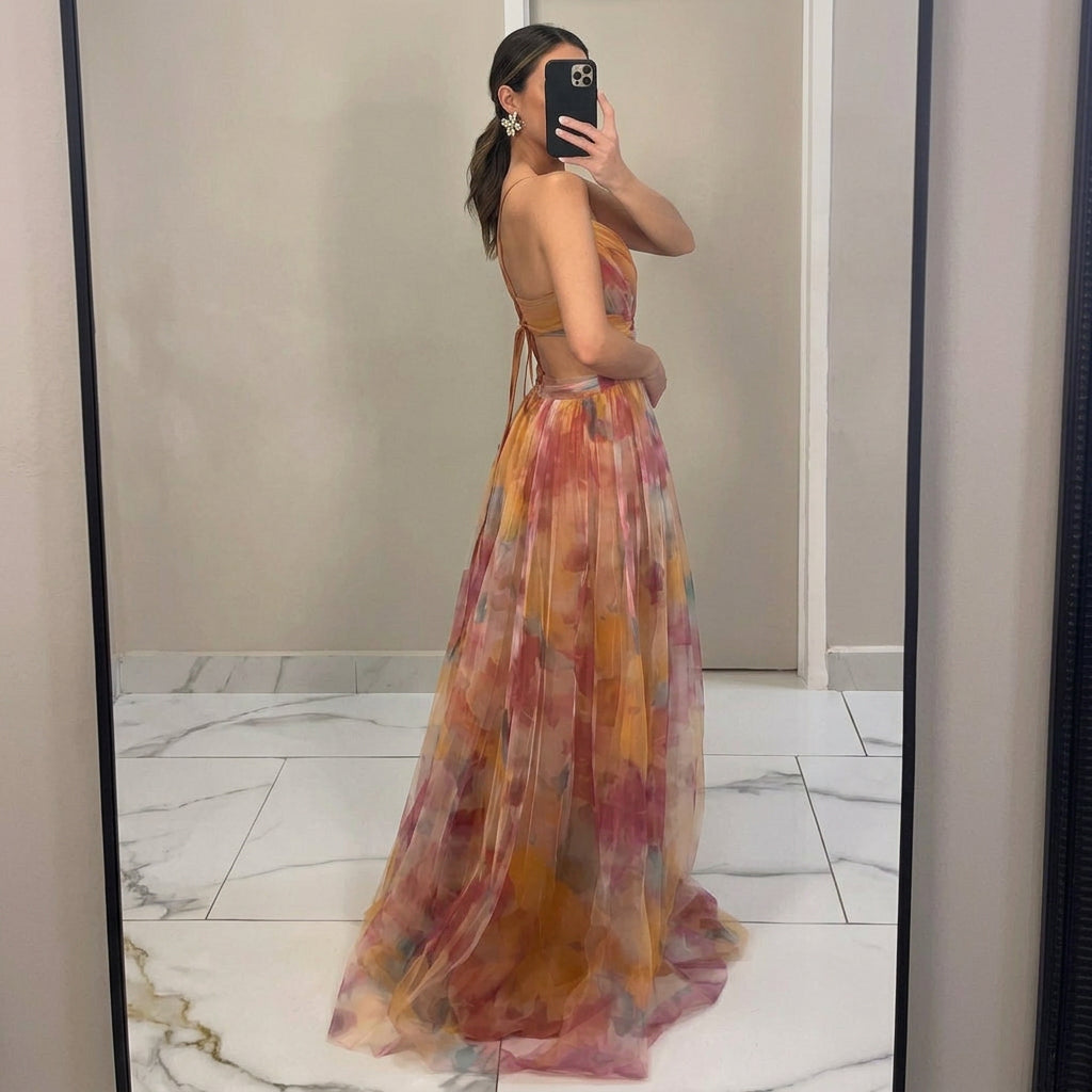 Catalina - Maxi Jurk met Bloemenprint