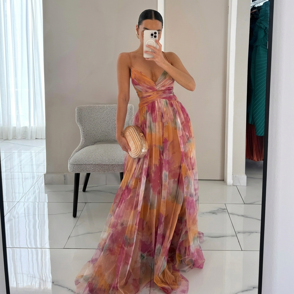 Catalina - Maxi Jurk met Bloemenprint