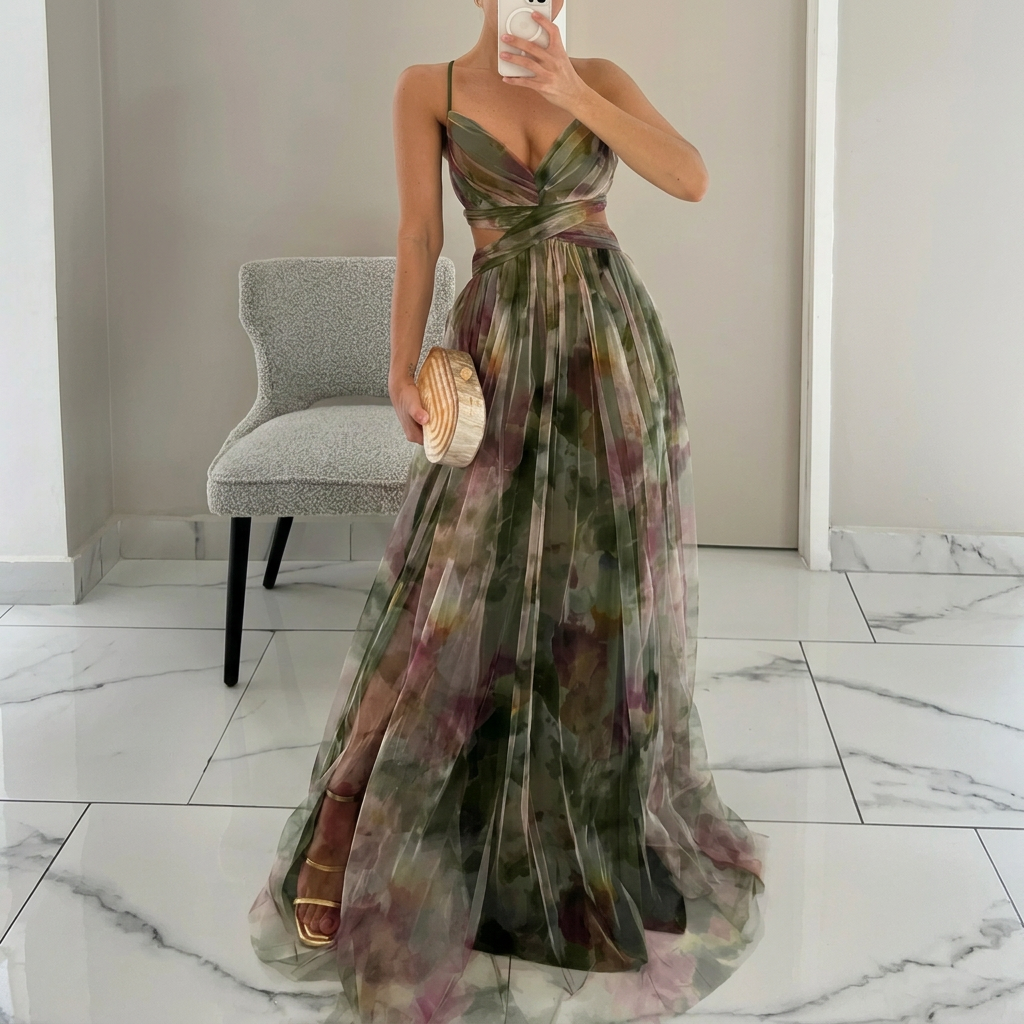 Catalina - Maxi Jurk met Bloemenprint
