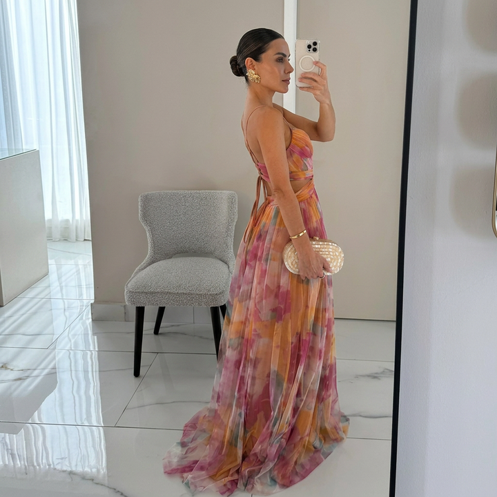 Catalina - Maxi Jurk met Bloemenprint
