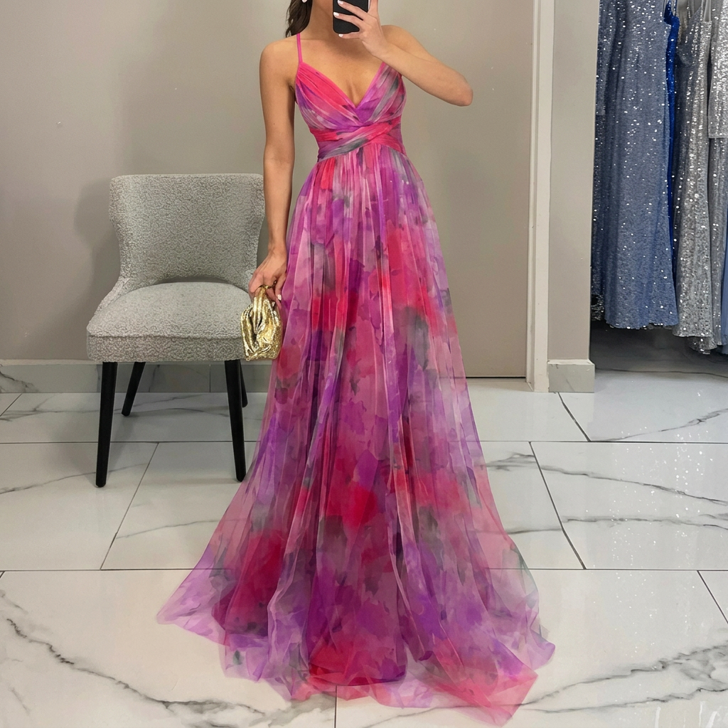 Catalina - Maxi Jurk met Bloemenprint