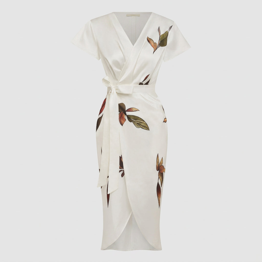 Lillian - Midi Jurk met Strik