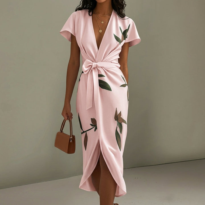 Lillian - Midi Jurk met Strik