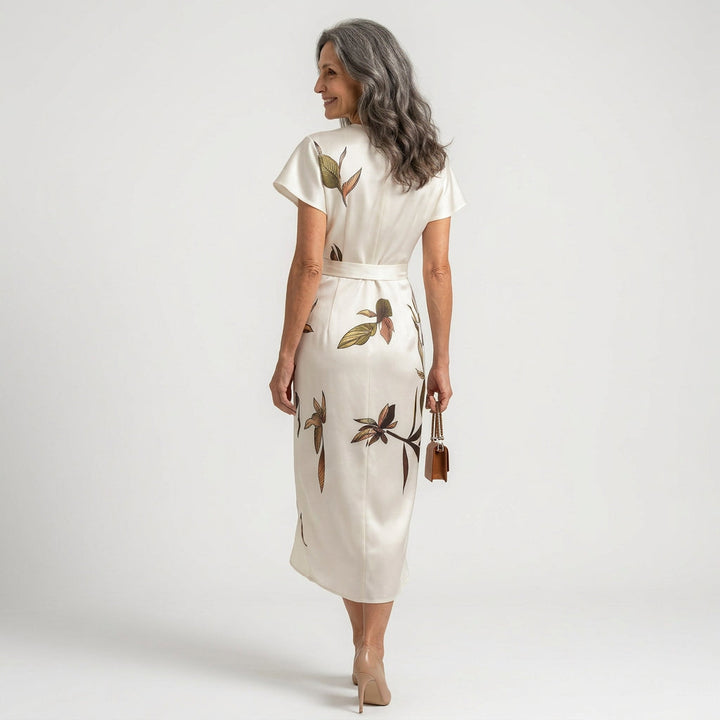 Lillian - Midi Jurk met Strik