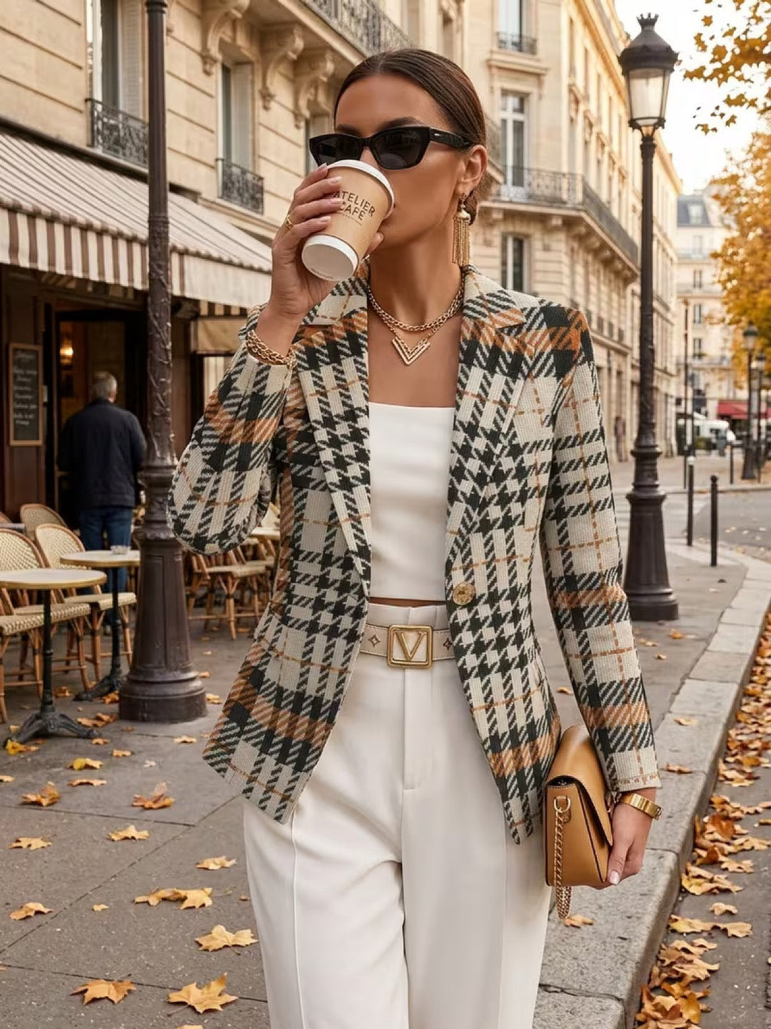 Madison | Dames Houndstooth Blazer