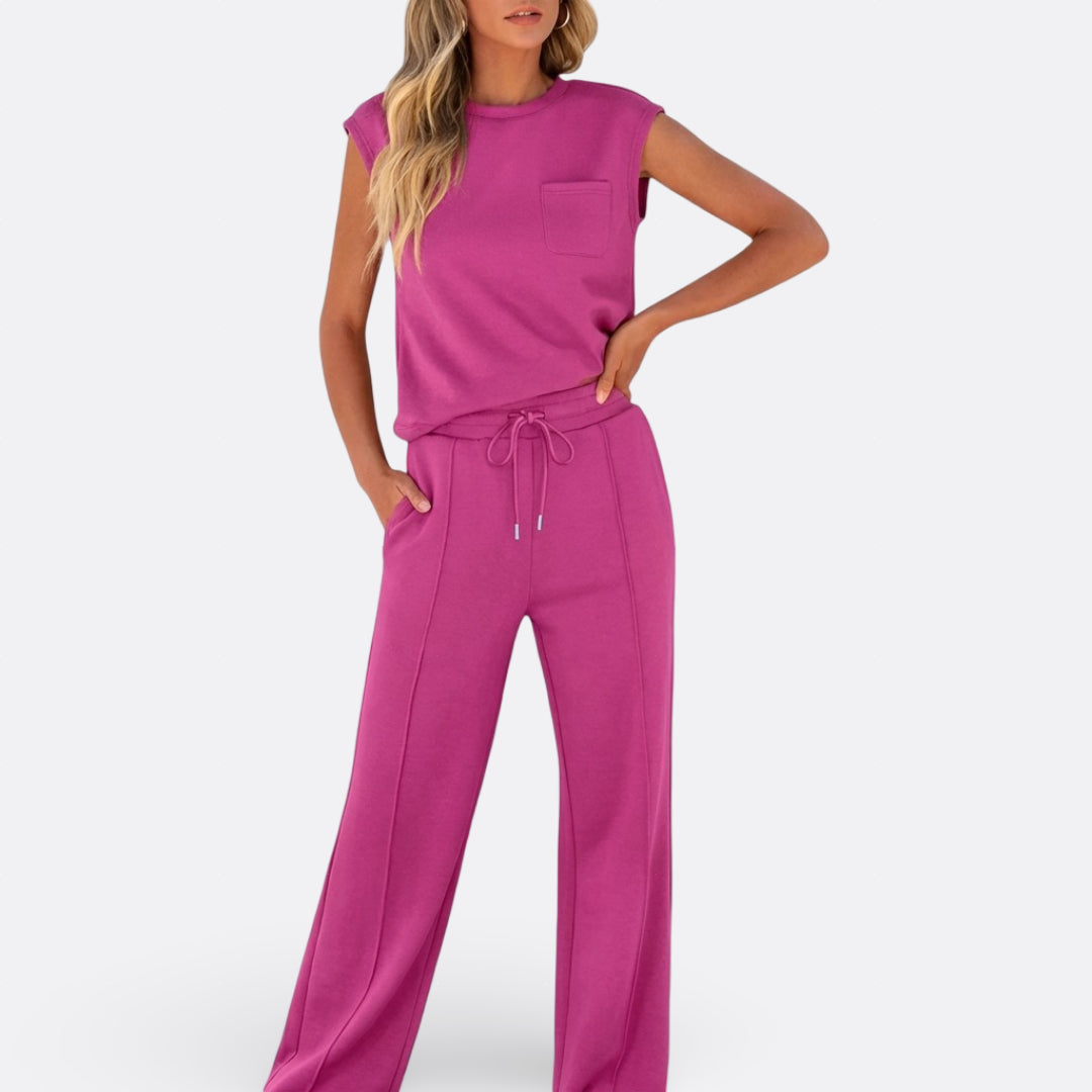 Wendy - Casual Set in Zachte Lounge Stof