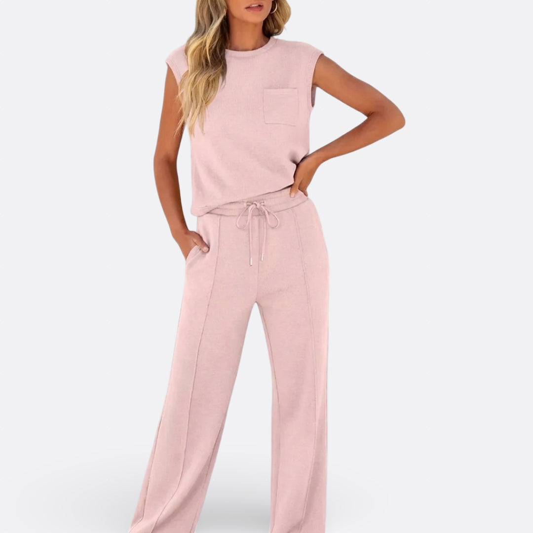 Wendy - Casual Set in Zachte Lounge Stof