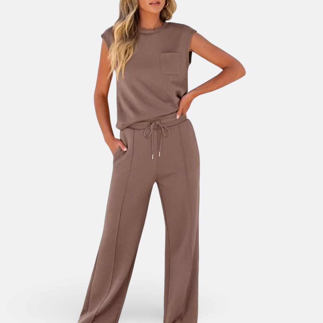 Rachel - Casual Set in Zachte Lounge Stof