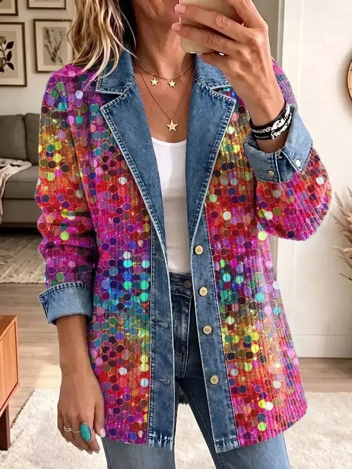 Kennedy | Sequins-patroon Statement Jacket