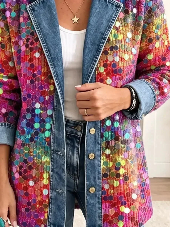 Kennedy | Sequins-patroon Statement Jacket