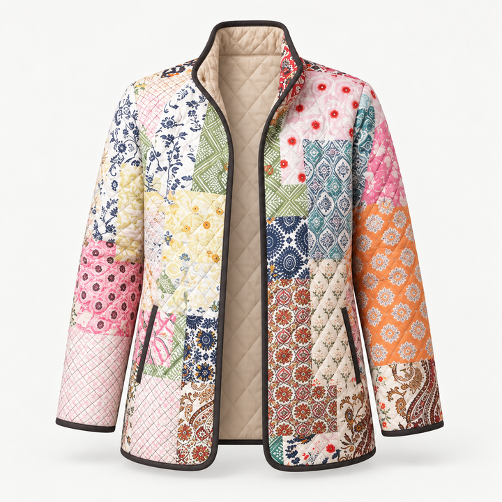 Daphne - Gewatteerde Jas met Bloemenprint