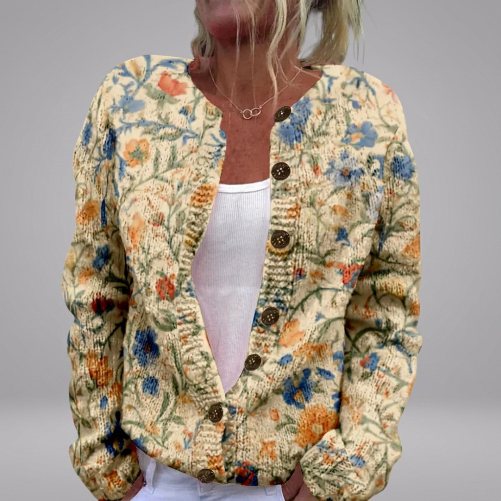 Regina - Plattelands Bloemen Cardigan