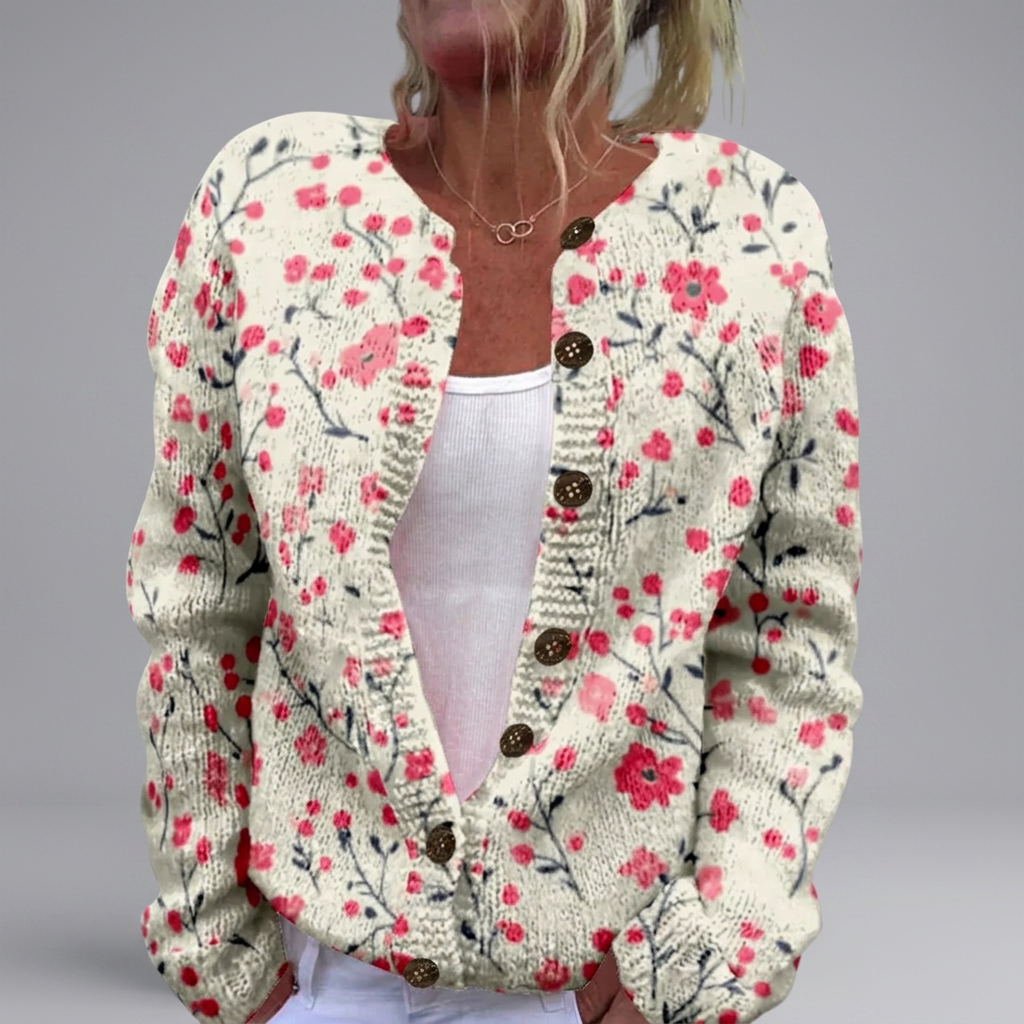Hazel - Herfst Bloem Cardigan