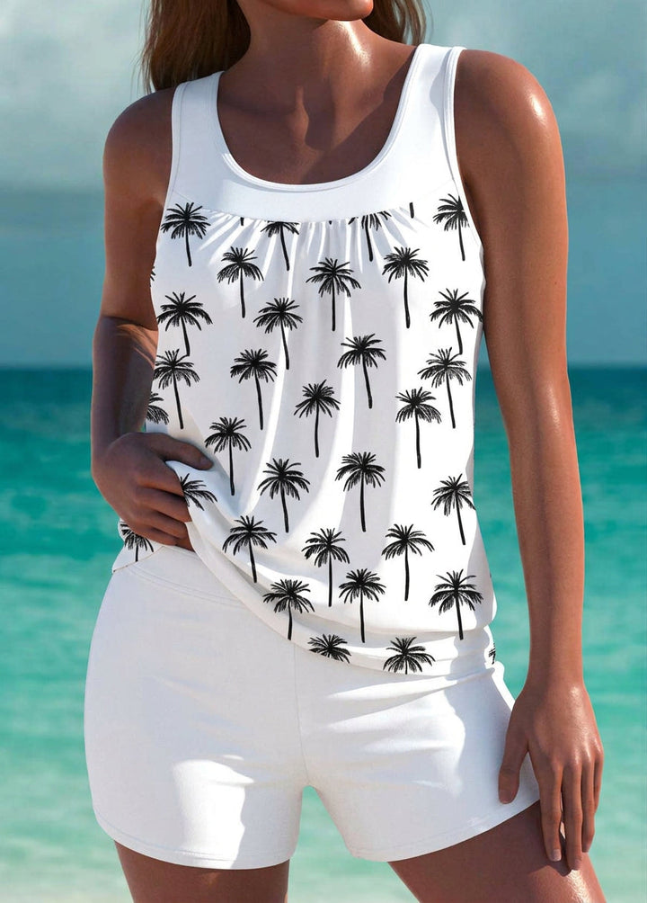 Phoebe - Elegante tankini met buikcontrole-effect en bijpassende shorts